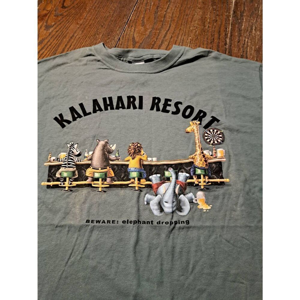 New Vintage 05 DuckCo Kalahari Resort Elephant Bar Shirt Large Funny Novelty Tee